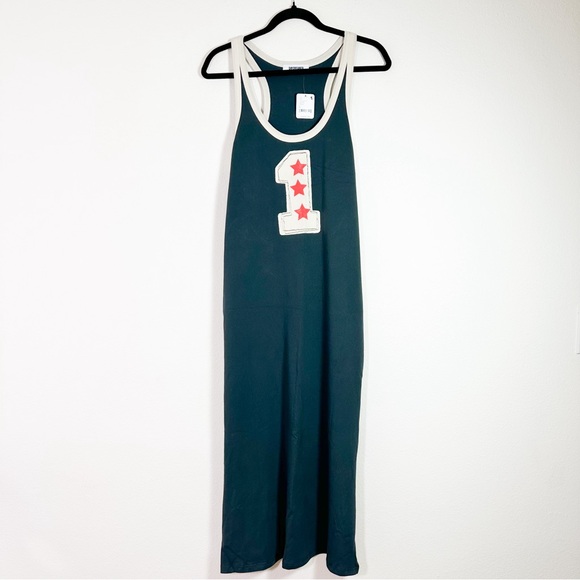 Free People x Daydreamer One Starry Maxi Muscle Tank size Med Vintage Black NWT - Picture 5 of 10